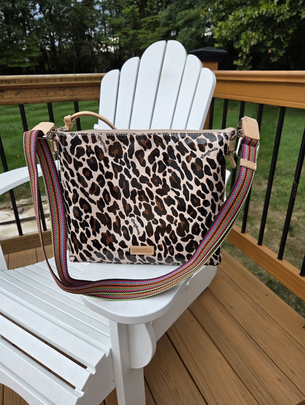 Consuela Downtown Crossbody Bag Mona Animal Print Brand New With Tags